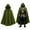 Green, variant on GYQMBT Renaissance Cloak Men, Medieval Costume Long Cloak for Halloween Party,Green