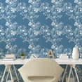 thumbnail image 3 of Ambesonne Sea Shells Peel & Stick Wallpaper for Home, Flowers and Fishes, 13"x72", Blue White, 3 of 6