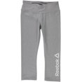 thumbnail image 4 of Reebok Womens Branded Capri Compression Athletic Pants, Grey, X-Small, 4 of 4