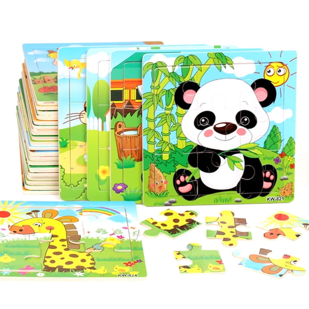 Gwong Juguete 9 / 36pcs Dibujos animados Animal Panda Jigsaw Puzzle Board Kids Early Education Toy Regalo Gwong 30002422