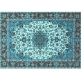 thumbnail image 1 of Ahgly Company Indoor Rectangle Persian Light Blue Traditional Area Rugs, 5' x 7', 1 of 4