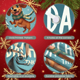 thumbnail image 3 of Animated Dachshund Banner Winter Theme Snowy Scene Christmas Decoration Holiday Display for Indoor Event Party, 3 of 9