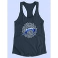 thumbnail image 3 of Yoga Flow V Racerback Tank Women -Grace Popp Designs, Female Large, 3 of 4