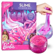 Barbie Slime Science Kit with Glitter and Fluffy Slime Accessories by Blue Marble