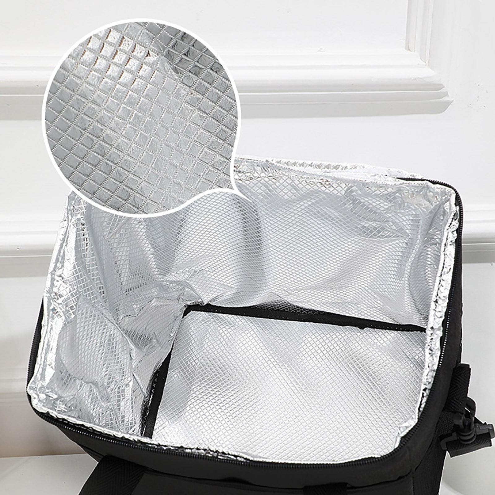 Reusable Lunch Bag for Women and Men - Insulated Lunch Box with Adjustable Shoulder Strap for Work, School, and Outdoor Picnic - Travel Meal Prep Cooler Bag (Grey)