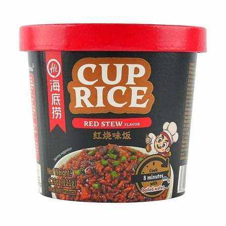 6PC HAIDILAO Cup Rice Braised Flavor 121G*6