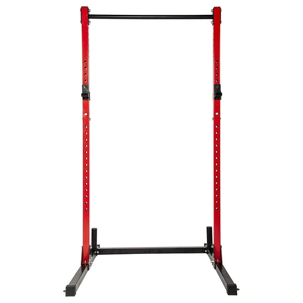 HulkFit Adjustable Exercise Power Cage Squat Stand Rack with 2 J Hooks