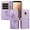 Purple, variant on Flip Phone Case for Samsung Galaxy S9, Card Holder and Kickstand, Shockproof and Scratch Resistant, Purple