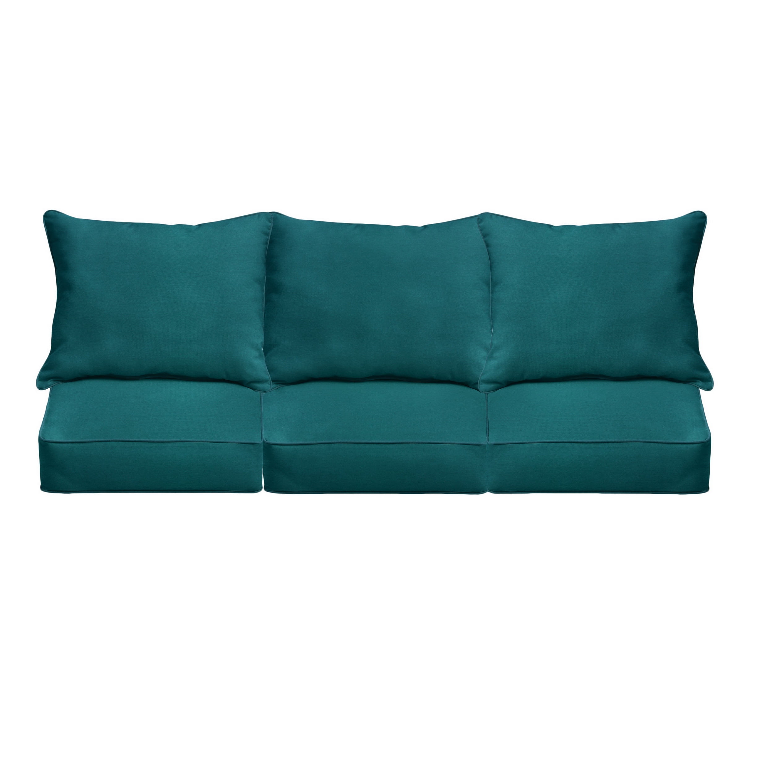 Teal Indoor/Outdoor Deep Seating Sofa Set, Corded