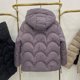 thumbnail image 5 of Chaquetas acolchadas de algodón con capucha, gruesas y cálidas de invierno para mujer, abrigos de diseño corto y parkas informales, 5 of 5