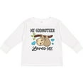 thumbnail image 3 of Inktastic My Godmother Loves Me with Sloth and Hearts Boys or Girls Long Sleeve Toddler T-Shirt, 3 of 5