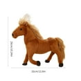 thumbnail image 3 of Lovely Horse Figure Toy Stuffed Sleeping Doll Shower Gifts Horse Washable Doll for Toddler Girlfriends, 3 of 9