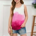 thumbnail image 4 of Taqqpue Girls Tank Tops Kids Summer Crewneck Neck Sleeveless Shirts Casual Cute Floral Printed T Shirts 5-14 Years, 4 of 6