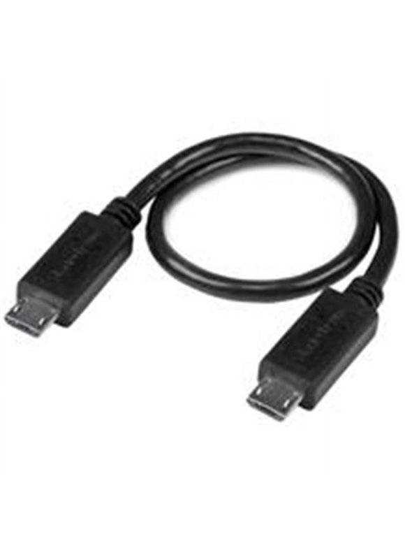 StarTech.com UUUSBOTG8IN 8 in. USB OTG Cable Micro USB to Micro USB Male to Male