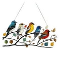 thumbnail image 1 of Hummingbird Suncatcher Stained Glass Window Acrylic Bird Window Hanging Suncatcher Hot Chandelier, 1 of 6