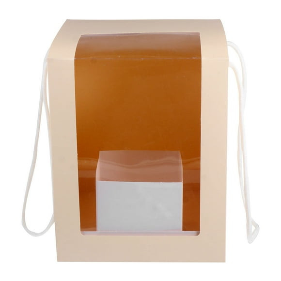 CIMAXIC Mariage 1 Pce Boîte à Fleurs de Mariage Portable Magasin Décorative Transparente Boîte à Fleurs Pliante, 7,87 Pouces X 7,87 Pouces X 9,84 Pouces