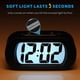 thumbnail image 3 of Funda protectora de silicona WEIHJMXG reloj despertador digital pantalla grande LCD negro, 3 of 5