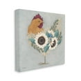 thumbnail image 3 of Stupell Industries Farm Rooster Layered Floral Blossoms Painting Gallery Wrapped Canvas Print Wall Art, Design by Michele Norman, 3 of 7