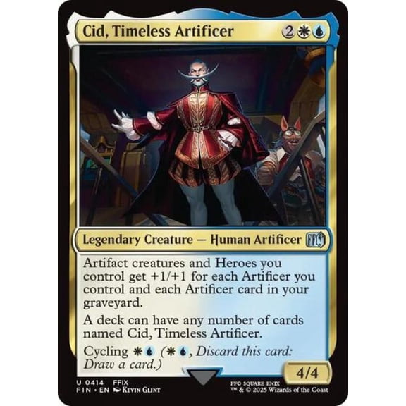 Magic the Gathering - Universes Beyond: FINAL FANTASY - Cid, Timeless Artificer (0414) Near Mint