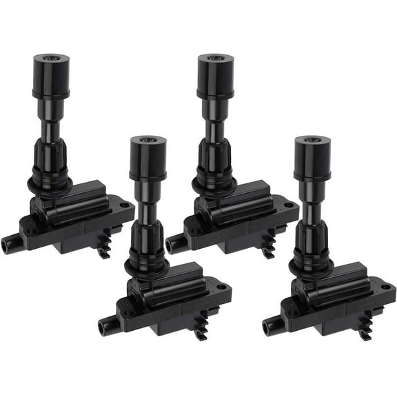 SCITOO 100% New 4PCS Ignition Coil Set Compatible for Mazda Miata 1.8L 2001-2005 Automobiles Fit for OE: UF408