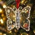 thumbnail image 4 of Christmas Cash Christmas Cash Gift Butterfly Ornament,Acrylic Cash Wallet Hanging Pendant with Hollow Clear Compartment,Christmas Tree Hanging Decor, Holiday Cash Gift for Family Friends Decoration, 4 of 7