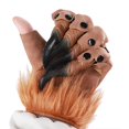 thumbnail image 6 of CNJKEHIUV Halloween Gloves Under $6 Halloween Furry Dragon Claw Gloves Animal Cosplay Costume Accessory, 6 of 9