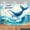 5.9x3.6FT, variant on Blue Ocean Whale Birthday Backdrop Under The Sea Marine Animals Happy Birthday Background Watercolor Underwater Jellyfish Seagull Birthday Party Decorations Banner Photo Booth Props