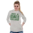 thumbnail image 4 of Made In Ireland St Patricks Day Pride Long Sleeve TShirt Men Women Brisco Brands L, 4 of 6