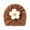 Coffee, variant on Daznico Cute Baby Knit Hat with 5 Petal Flower Design Cozy Toddler Beanie for Girls Soft Headwear