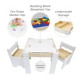 thumbnail image 4 of Teamson Kids Multi-Activity Table with Reversible Tabletop & Chairs Set, 4 of 12