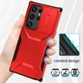 thumbnail image 4 of for Samsung Galaxy S25 Ultra Case with Built-in Camera Lens Slide Cover, Heavy-Duty Shockproof Rugged Case Heavy Duty Bumper Shockproof Phone Cover for Samsung Galaxy S25 Ultra,Red, 4 of 7