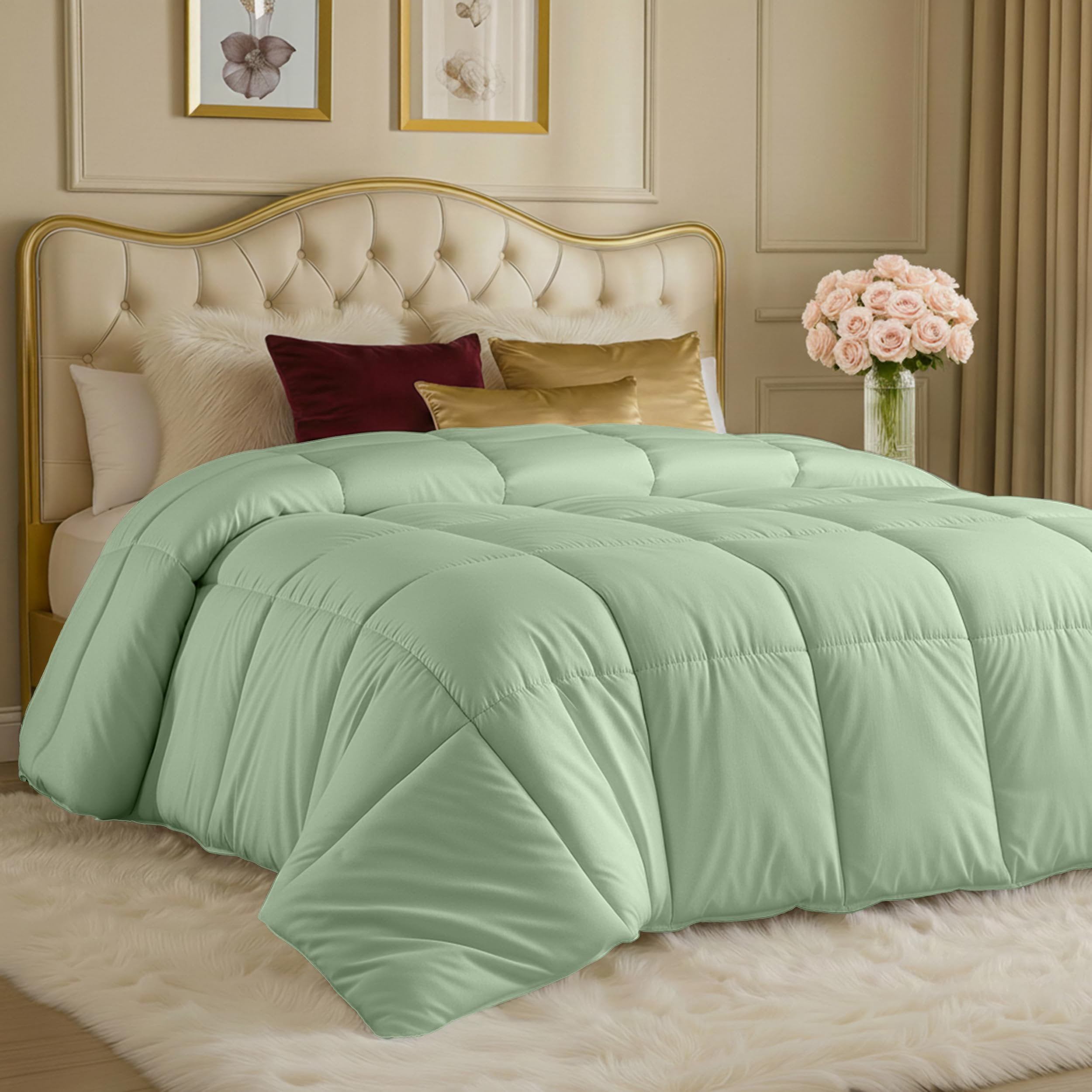 Utopia Bedding, Comforter Duvet Insert, Queen, White, 100