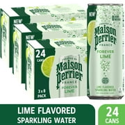 Maison Perrier Forever Lime-Flavored Sparkling Water, 267.6 fl oz, 24 Pack Cans