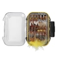 thumbnail image 4 of Accesorio de pesca, 60 piezas de señuelos para pesca con mosca, kit de moscas para pesca con mosca, aparejos de pesca con mosca de calidad profesional, 4 of 14
