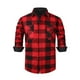 thumbnail image 1 of Kalauyu Men's Flannel Shirts Long Sleeve Plaid Shirt Casual Fashion Button Up Shirts Jackets with Pockets, 1 of 7