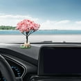 thumbnail image 6 of CxhicLuv Car Console Ornament, Auto Flower Decor, Simulation Flower Tree Cute Design, Car Interior Decorations, Interior Beautification for Car Enthusiasts, Decor Lovers, Pink, 6 of 6