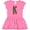 Raspberry with Polka Dots, variant on Inktastic Leopard Print Letter K Girls Baby Dress