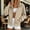 Khaki, variant on Collared Coats for Women Solid Color with Pockets Long Sleeve Zip Softshell Jacket Slim Fit Simple and Comfortable Lightweight Jacket Vacation Do Sports Travel Outdoor S Gray
