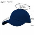 thumbnail image 3 of Glory Max Plain Solid Baseball Cap Sun Visor Adjustable Ball Hat Navy, 3 of 5