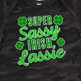 thumbnail image 4 of Inktastic Super Sassy Irish Lassy with Green 4 Leaf Clovers Boys or Girls Baby Bodysuit, 4 of 5