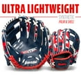 thumbnail image 4 of Franklin Sports RTP Youth Teeball Glove, 9.5 in, Navy/Red, Right Hand Throw, 4 of 7
