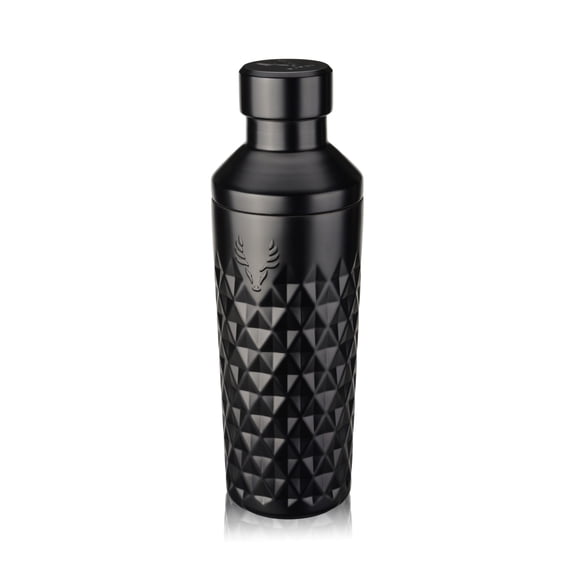 Viski Paragon 23 oz Stainless Steel Cocktail Shaker, Home Bar Gifts, Black