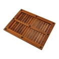 thumbnail image 3 of Nordic Teak 23.6" x 17.7" Oiled Shower and Bath Mat with Frame - Brown, 3 of 4
