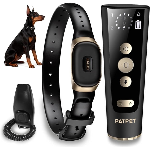 Patpet 4200ft IPX7 Waterproof Dog Training E Collar with 3 Modes for 15-140 Lbs Dogs