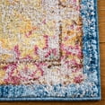 thumbnail image 3 of SAFAVIEH Bristol Kyler Oriental Polyester Runner Rug, Blue/Ivory, 2'3" x 8', 3 of 8