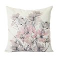 thumbnail image 5 of Juego de 2 piezas de funda de cojín con estampado de flores, almohada cuadrada decorativa, 5 of 5