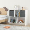 thumbnail image 4 of Toy Storage Organizer with Bookcase, Kid’s Multi Shelf Cubby for Books,Toys, Storage Organizer for Boys,Girls Play Room/Bedroom-Gray, 4 of 7