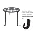 thumbnail image 5 of BAYUELSWU 4-Pack Black Metal Plant Stand, Round Rustproof Flower Shelf, Durable Pot Stands for Indoor, Outdoor, 5 of 6
