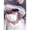 thumbnail image 5 of Cupture TWIST-TOP Vacuum-Insulated Stainless Steel Travel Mug, 16 oz, Rose Gold, 5 of 13