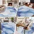 thumbnail image 5 of Large Area Rugs for Living Room Bedroom, Blue Marble 6'x9' Rug Washable Carpet Runner Indoor Outdoor, Gradual Modern Abstract Art Non Slip Floor Mats Rug for Kitchen, Playroom, 5 of 8